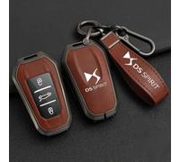 OscitY Auto Zinco Lega Chiavi Custodie, per DS ds7 ds5 ds6 ds9 New Energy ds3 4s 5LS Key Cover Impermeabile Resistente all'Usura AntiGraffio Protezione Accessori,B/Orange-Gun Color