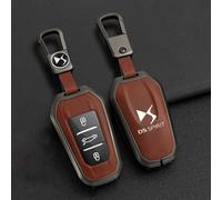 OscitY Auto Zinco Lega Chiavi Custodie, per DS ds7 ds5 ds6 ds9 New Energy ds3 4s 5LS Key Cover Impermeabile Resistente all'Usura AntiGraffio Protezione Accessori,B/Brown-Gun Color
