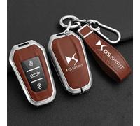 OscitY Auto Zinco Lega Chiavi Custodie, per DS ds7 ds5 ds6 ds9 New Energy ds3 4s 5LS Key Cover Impermeabile Resistente all'Usura AntiGraffio Protezione Accessori,B/Orange-Silver