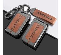 OscitY Auto Zinco Lega Chiavi Custodie, per Lynk & Co 06 05 03 01 02 09 Key Cover Impermeabile Resistente all'Usura AntiGraffio Protezione Accessori,B/Brown-Gun Color