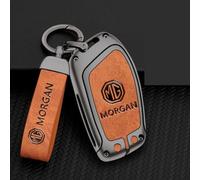 OscitY Auto Zinco Lega Chiavi Custodie, per MG MG6 5 MG EZS 6pro ZS HS Key Cover Impermeabile Resistente all'Usura AntiGraffio Protezione Accessori,B/Orange-Gun Color