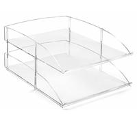 Osco 3038 Clear Acrylic Double Letter Tray
