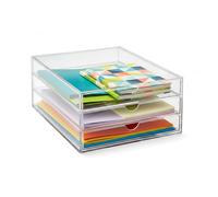 Osco 3259B Acrylic 3 Tier Sorter - Clear