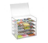 Osco A3280 Acrylic 5 Drawer Chest with Flip-Up Lid, 1