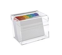 Osco AIBOX-R 6 x 4-Inch Clear Acrylic Index Box