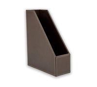 Osco BPUMR1 Faux Leather Magazine Rack - Brown