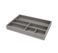 OSCO Faux Leather Drawer Organiser - Grey