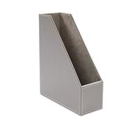 Osco GRYPUMR1 Faux Leather Magazine Rack - Grey