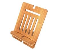 OSCO Supporto per tablet in bambù | Supporto per telefono | Supporto per libri | Supporto per documenti | Angolo regolabile | Uso in verticale o orizzontale | 230 x 167 mm
