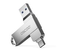 OSCOO 32GB Flash Drive Esterno, 3.1Gen1 Dual USB-C&A PenDrive, Leggere La Velocità Fino a 100MB/s, Memory Stick Per Smartphone, Mac E Tablet