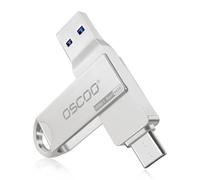 OSCOO 64GB Flash Drive Esterno, 3.1Gen1 Dual USB-C&A PenDrive, Leggere La Velocità Fino a 100MB/s, Memory Stick Per Smartphone, Mac E Tablet
