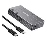 OSCOO Enclosure M.2 NVMe da 40 Gbps con ventola di raffreddamento attiva per creatori e giocatori, custodia SSD fai da te con dissipazione del calore in alluminio, compatibile con Thunderbolt 4/3 e