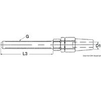 Osculati 05.004.12 Terminale Inox Tenditore Ø 6Mm terminali e redance