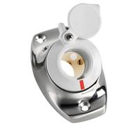 Basetta angolata a incasso inox cappuccio bianco - 1 PZ Osculati - 11.000.07
