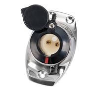 Basetta angolata a incasso inox cappuccio nero - 1 PZ Osculati - 11.000.08