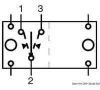 Osculati 14.192.05 Interruttore (On)-Off-(On) 2 Lampadine 12 V interruttori e...