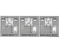 Osculati 14.923.02 Interruttore/Deviatore Batterie 300A Off-1-Both-2 deviator...