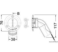 Osculati 20.867.06 Tappo Inox 30° Waste 38 Mm tappi imbarco ed accessori