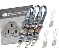 Osculati 22.505.10 Kit Composto Da 3 Padaye Tipo Flush + 3 Cinghie Grigie 25 ...
