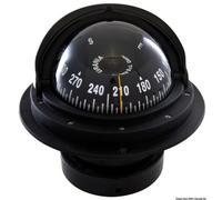 Bussola Riviera 4" con coperchio nera/nera rosa frontale - 1 PZ - 25.028.17