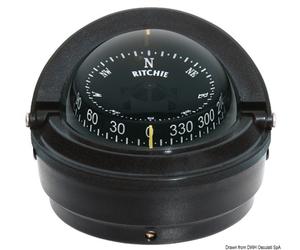 Osculati 25.082.11 Bussola Ritchie Voyager 3" Esterna Nera/Nera bussole ritch...