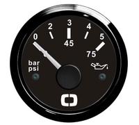 Osculati 27.320.10 Indicatore Pressione Olio 0/5 Bar Nero/Nera strumentazione...