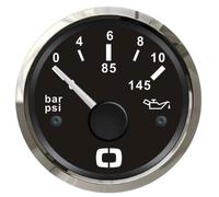 OSCULATI Indicatore Pressione Olio 0/10 Bar Nero/Lucida