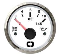 Osculati Manometro pressione olio 0-10 BAR Bianco/Lucido – Mercruiser Volvopenta Alpah Un