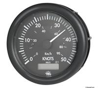 Osculati 27.425.01 Spidometro 0-50 Nodi 12 V Nero Con Totalizzatore linea gua...
