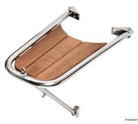 Osculati 48.471.01 Delfiniera Inox/Teak Semplice plancette di poppa e prua