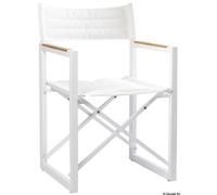 Osculati 71.325.03 Sedia Pieghevole Alluminio Teak Arc The Square Bianca sedi...