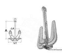 Ancora Hall 2,5 kg - 1 PZ Osculati - 01.142.25 - 0114225