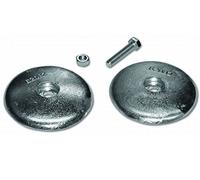 OSCULATI Anodo piatto di zinco, diametro 70 mm, 450 g