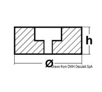 Osculati Anodo poppa mm 100x40 in magnesio 43.210.21