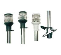 OSCULATI Asta Inox con fanale plastica Bianca