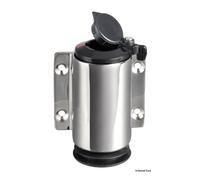 Osculati Basetta a parete inox cappuccio nero 2 contatti