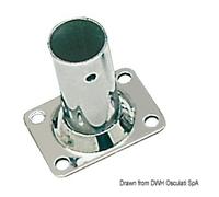 OSCULATI Basetta Rettangolare Inox 90° 25 mm