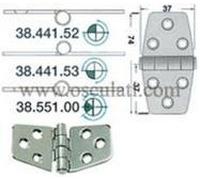 OSCULATI Cerniera Nodo sporgente 74x37mm