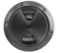 Osculati Coperchio di ispezione con filettatura e guarnizione, colore: nero, diametro: 125 mm