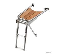 Osculati Delfiniera inox/teak con scaletta 2 gradini