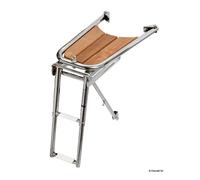 Osculati Delfiniera inox/teak con scaletta 2 gradini 48.471.02