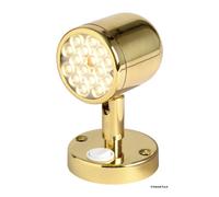 Faretto snodato con interruttore ottone lucido - 1 PZ Osculati - 13.947.11