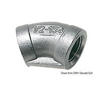 Osculati Gomito inox femmina/femmina 45 1 pollice 1/2 17.220.06