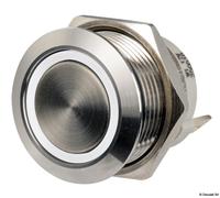 Osculati Interruttore FLAT inox ON Momentaneo - OFF 12/24 V bianco 14.315.05