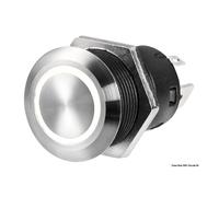 Osculati Interruttore FLAT inox ON-OFF 12 V blu 14.215.03