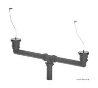 Kit pilette con tappo con catena e tubi di scarico - 1 PZ Osculati - 50.185.40
