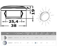 Osculati Luce ambientazione Tilly LED 360 blu 13.426.02
