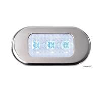 Osculati Luce cortesia inox 3 LED blu 13.181.03