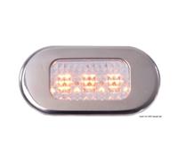 Osculati Luce cortesia inox 3 LED gialli 13.181.01
