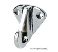 Osculati Moschettone inox con base 10 mm 09.172.02 - 1 confezione da 10 pezzi